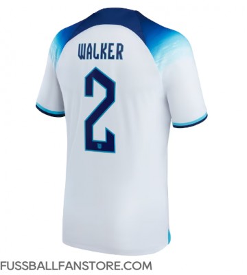 England Kyle Walker #2 Replik Heimtrikot WM 2022 Kurzarm